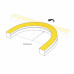 Лента герметичная MOONLIGHT-SIDE-X280-16x16mm 24V Day4000(10 W/m, IP67, 0,5m, wire x1) (Arlight, Образец)