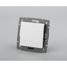 Механизм выключателя одноклавишный самовозвратный SWT-MKR1-PL-WH-V (250V, 10A) (Arlight, -)