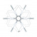 Фигура «Снежинка» из гибкого неона с эффектом тающих сосулек, 60х60 см, цвет свечения белый NEON-NIGHT