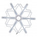 Фигура «Снежинка» из гибкого неона с эффектом тающих сосулек, 60х60 см, цвет свечения белый NEON-NIGHT