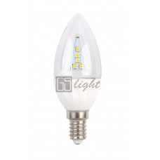 Светодиодная свеча C37-II E14 4.5W 220V Warm White ПРОЗРАЧНАЯ, SL448329