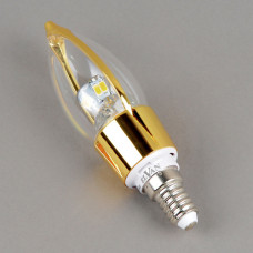 E14-5W-3000K-Q100B Лампа LED (Свеча золото)